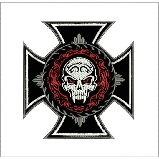 Nášivka kríž s ozdobou veľká